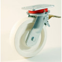 Roulette à platine, roue en polyamide, charges 700 à 1500 Kg (série P/70)
